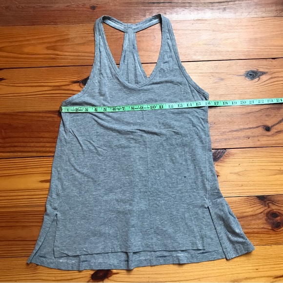 Lululemon Gray Split Side Racerback Tank Top, EUC, 6 - Picture 2 of 9
